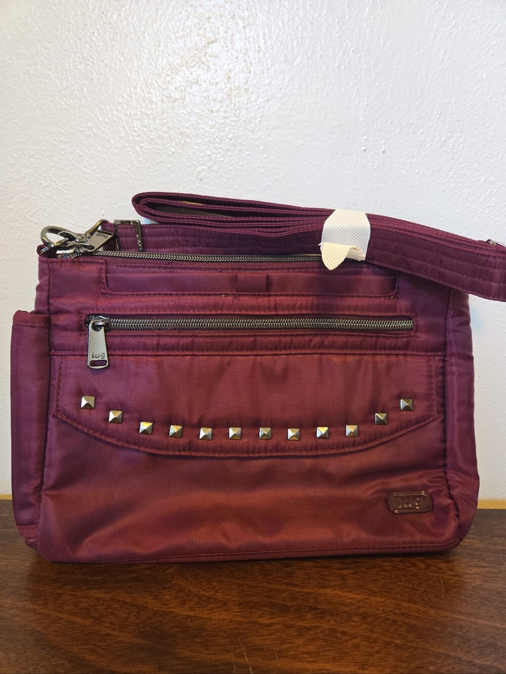 LUG Pacer 2 Crossbody Bag Burgundy NWOT